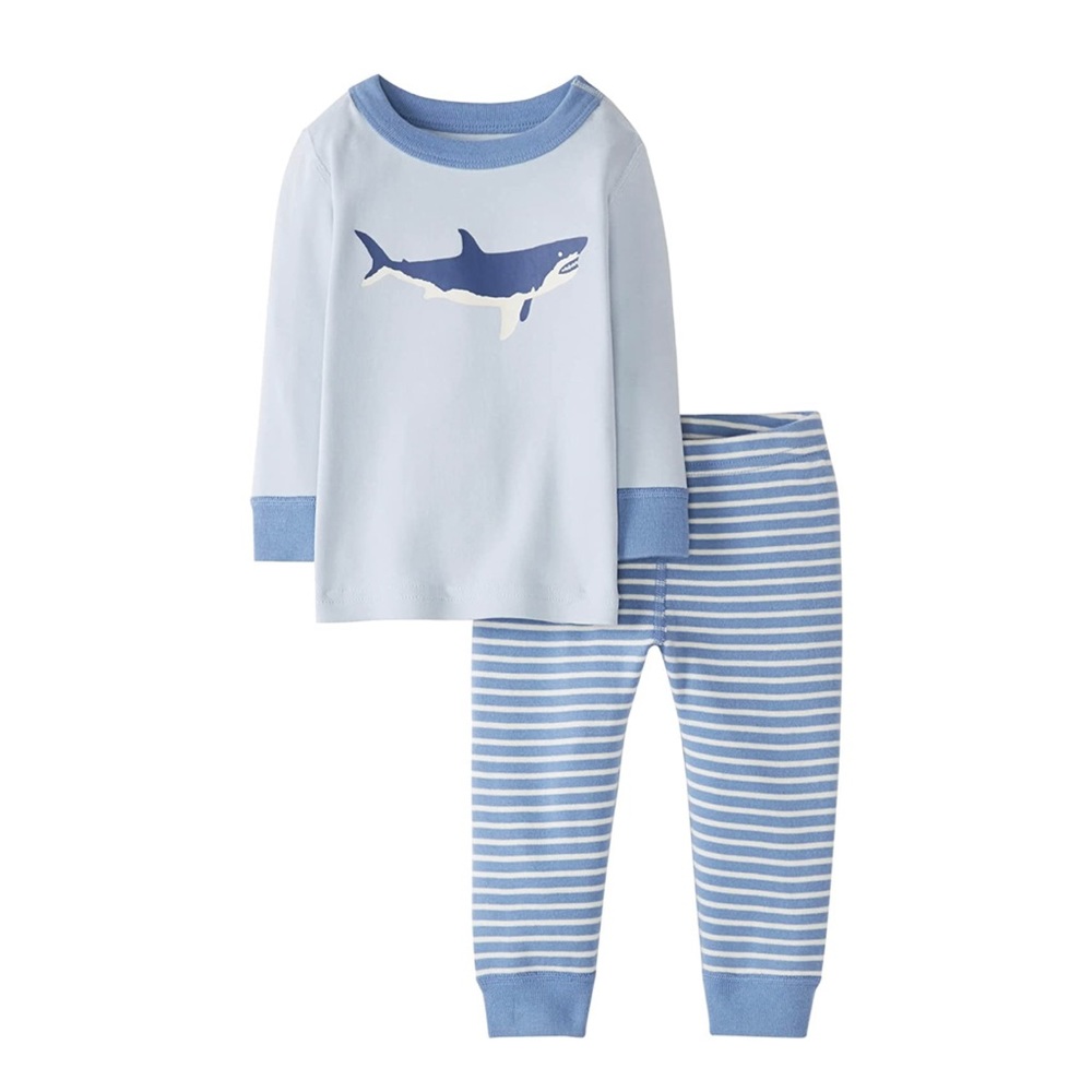 Moon and Back by Hanna Andersson Kids' Organic Cotton Pajama Set size 18-24m
